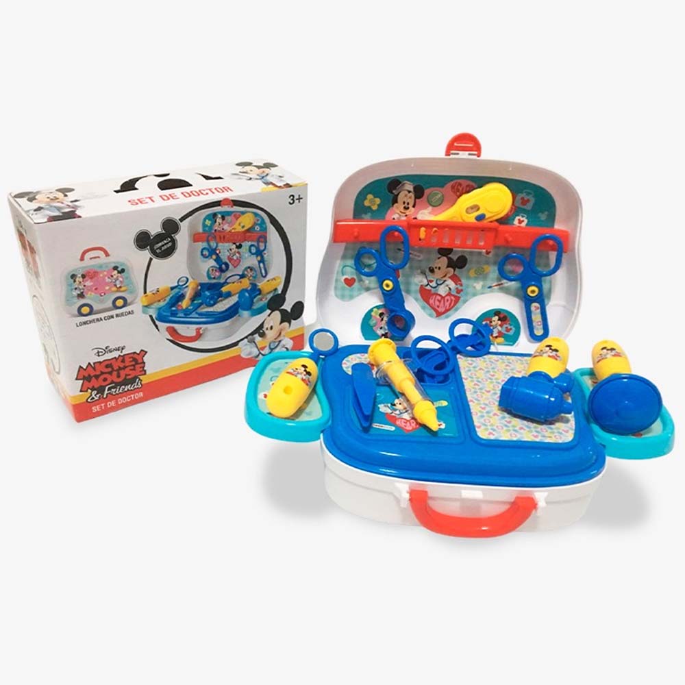 SET DE DOCTOR Y LONCHERA 2 EN 1 MICKEY MOUSE Y AMIGOS - 2