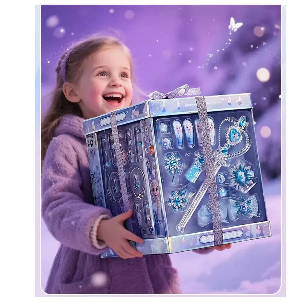 JUGUETE SET DE JOYAS Y CUENTAS DE FROZEN CON VARITA Y CORONA - 1
