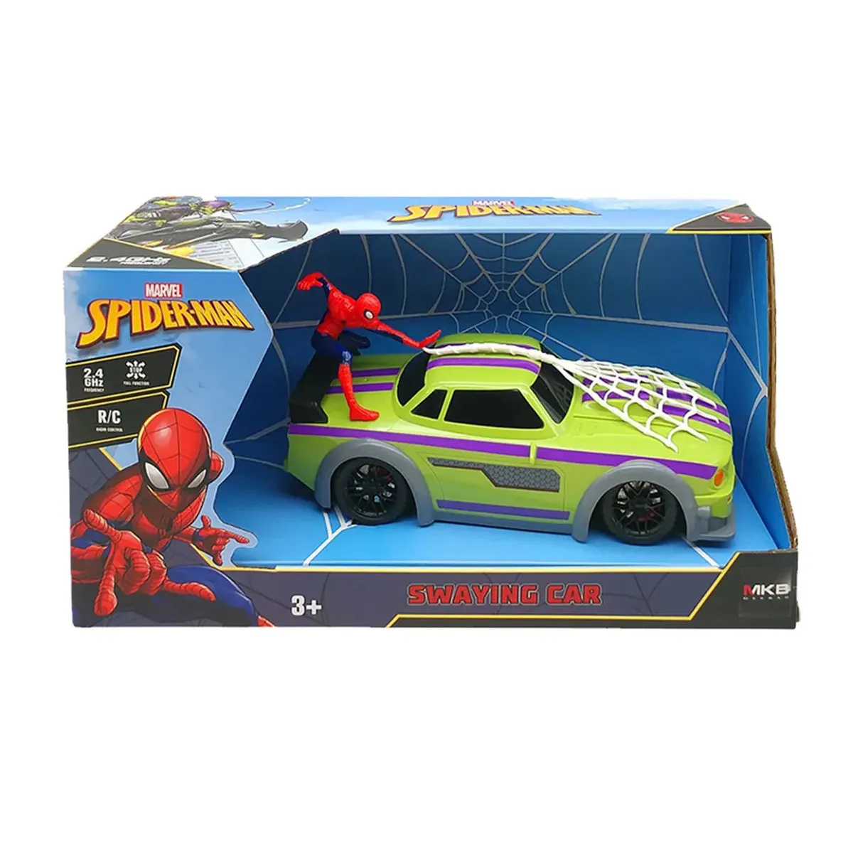 JUGUETE CARRO DE SPIDER-MAN CON FUNCIÓN BALANCEO CON CONTROL - 4