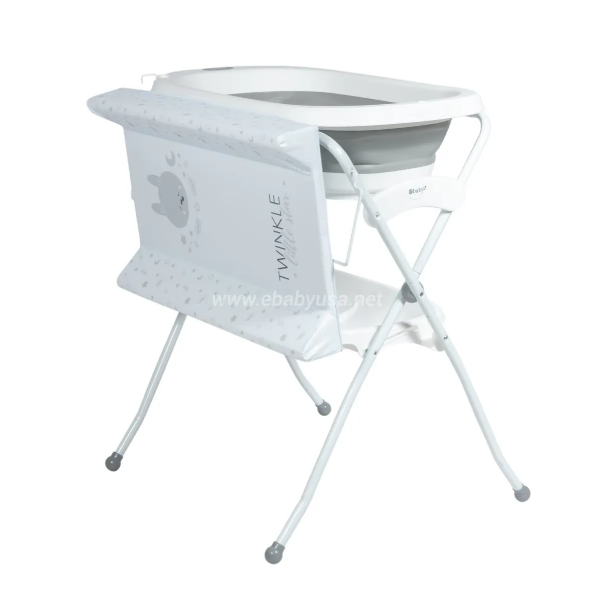 BAÑERA Y CAMBIADOR PLEGABLE SPARK GRIS - 4