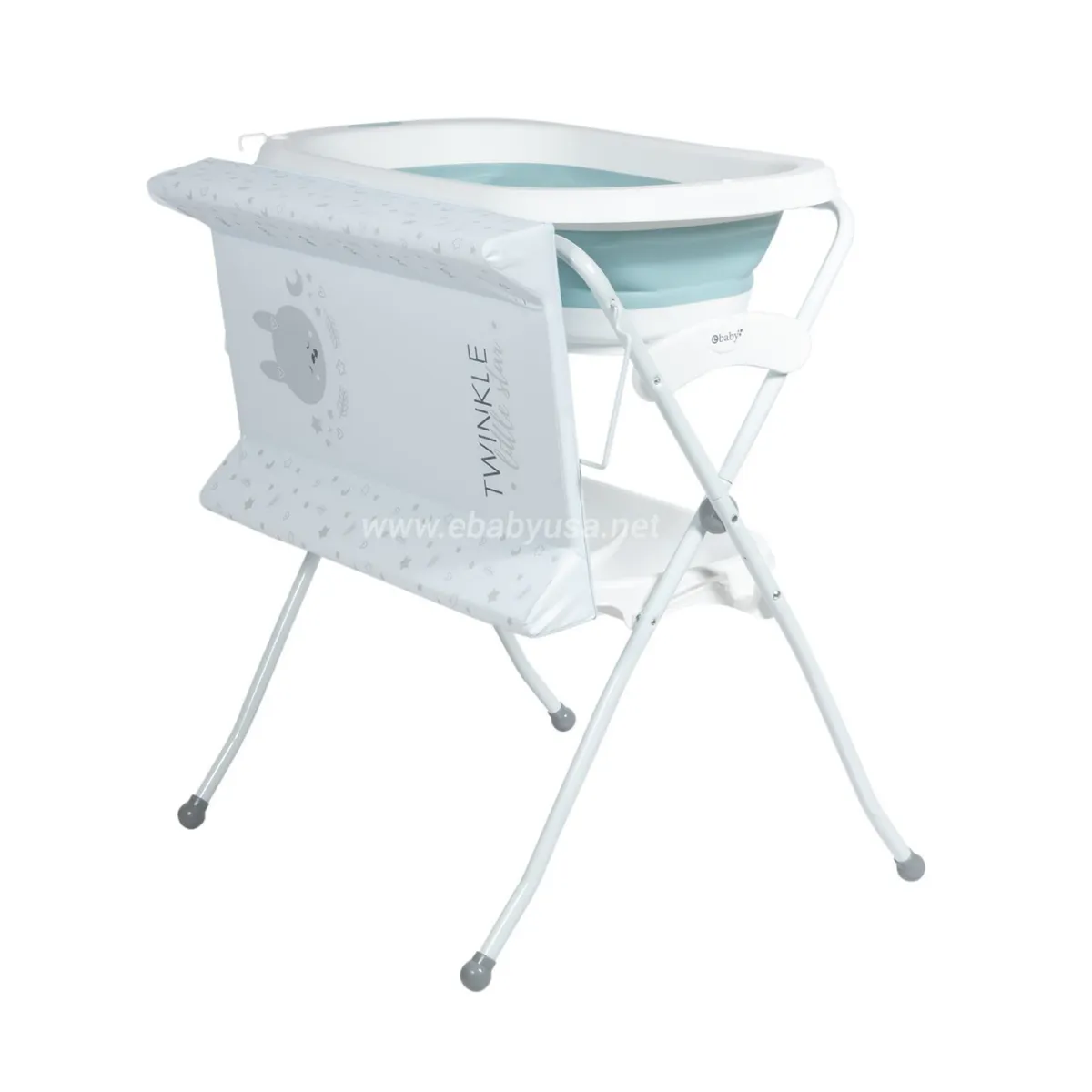 BAÑERA Y CAMBIADOR PLEGABLE SPARK AZUL - 5