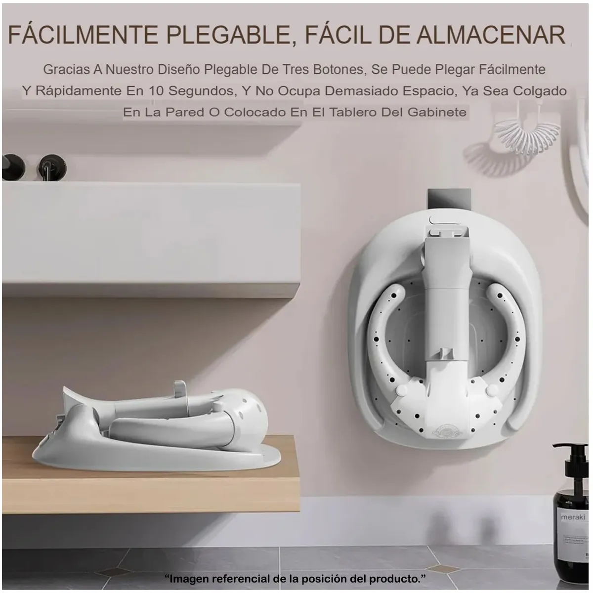 SOPORTE DE BAÑOS PARA BEBÉS «TIBOO» EDICIÓN LIMITADA GRAY - 8
