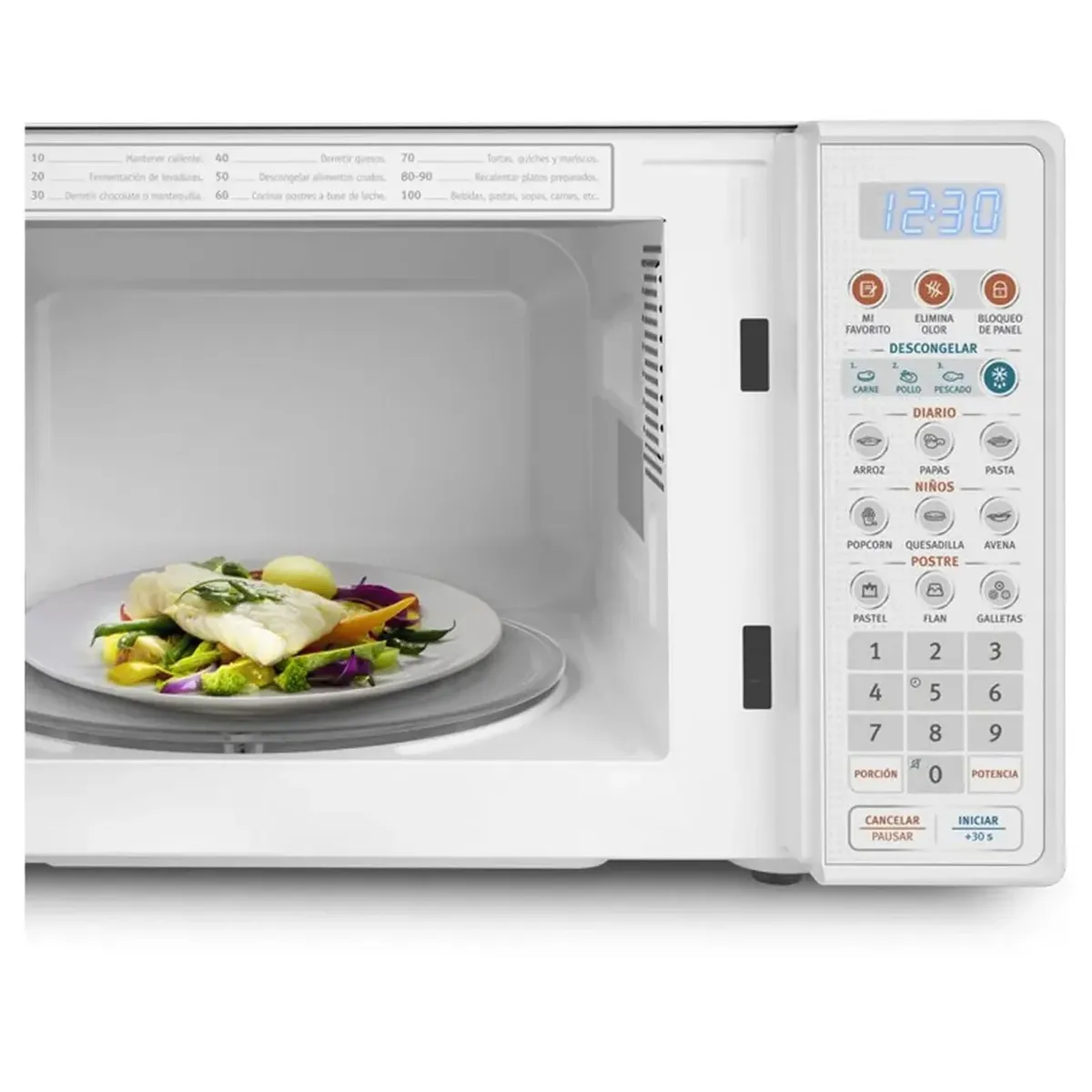 HORNO MICROONDAS 17L BLANCO ELECTROLUX - EMDO17S2GSRUW - 4