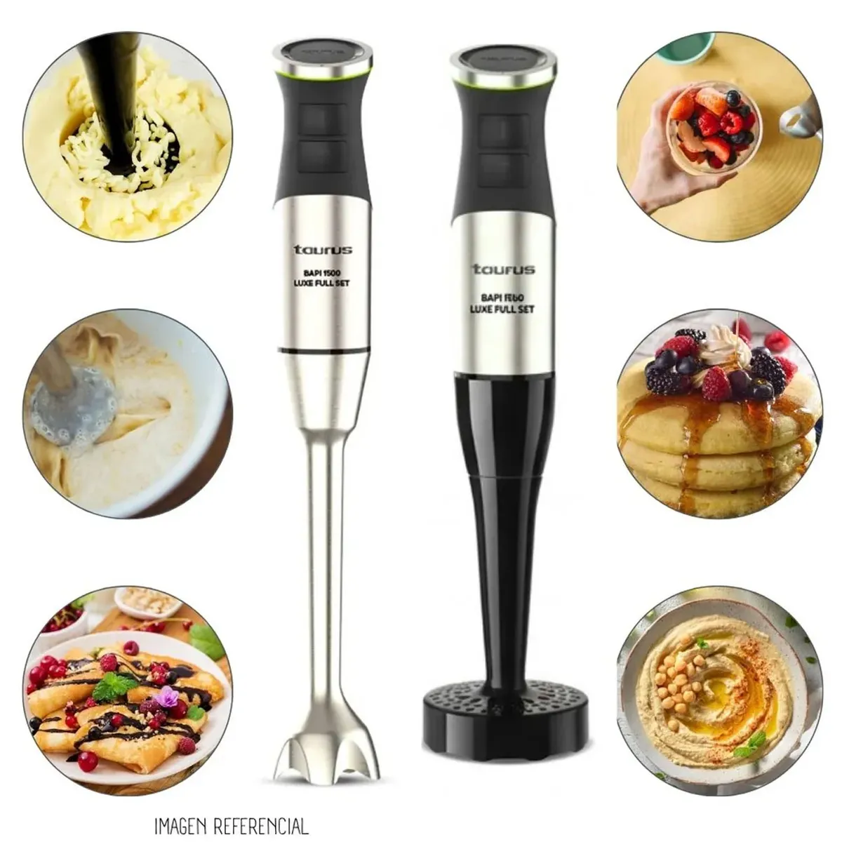 BATIDORA DE INMERSION TAURUS BAPI 1500 LUXE FULL SET - 3