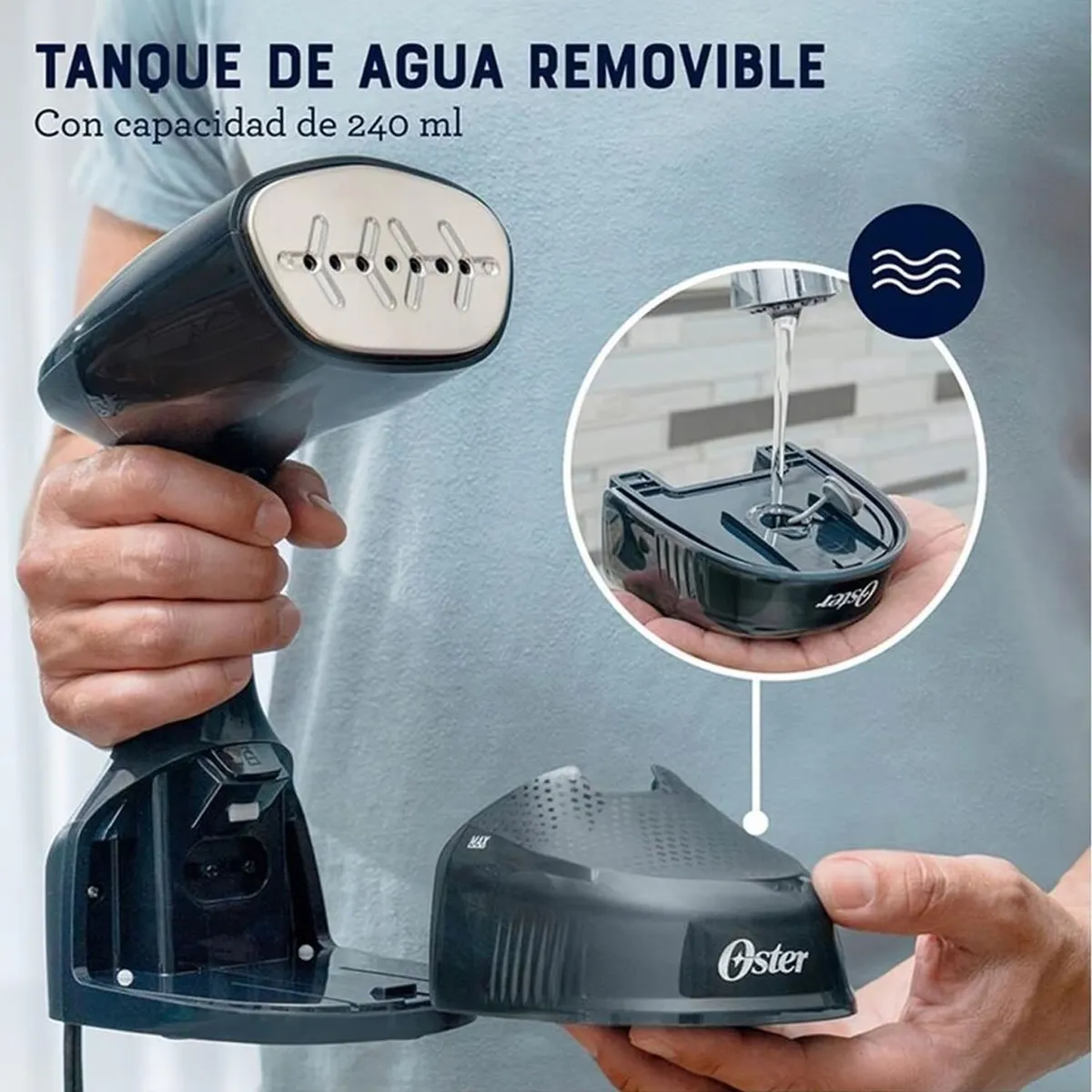 VAPORIZADOR DE PRENDAS OSTER PORTÁTIL GCSTES101 - 2