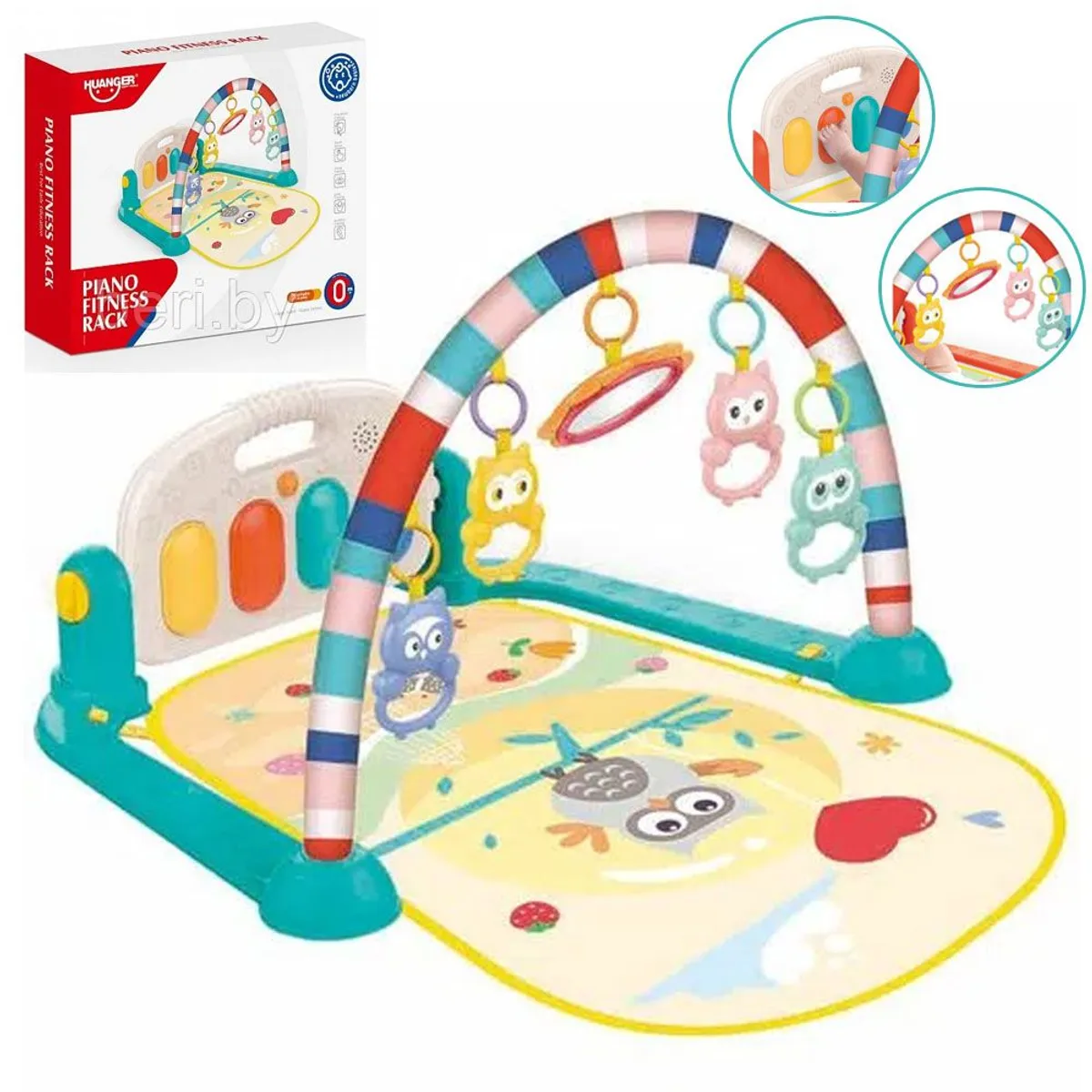GIMNASIO DE BEBE CON PIANO MUSICAL BÚHO HE0650 - 1