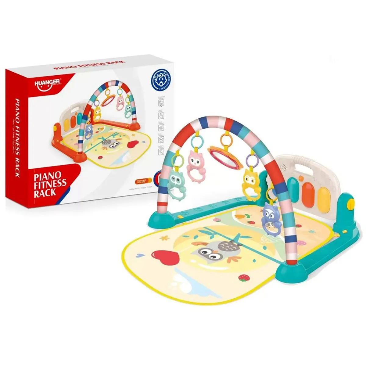 GIMNASIO DE BEBE CON PIANO MUSICAL BÚHO HE0650 - 2