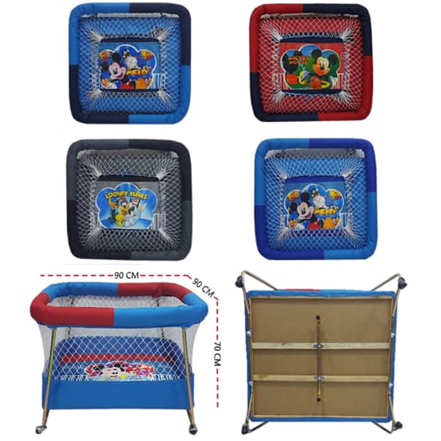 CORRAL CON RUEDAS PARA BEBES ACOLCHADO LONA NIÑO - 2