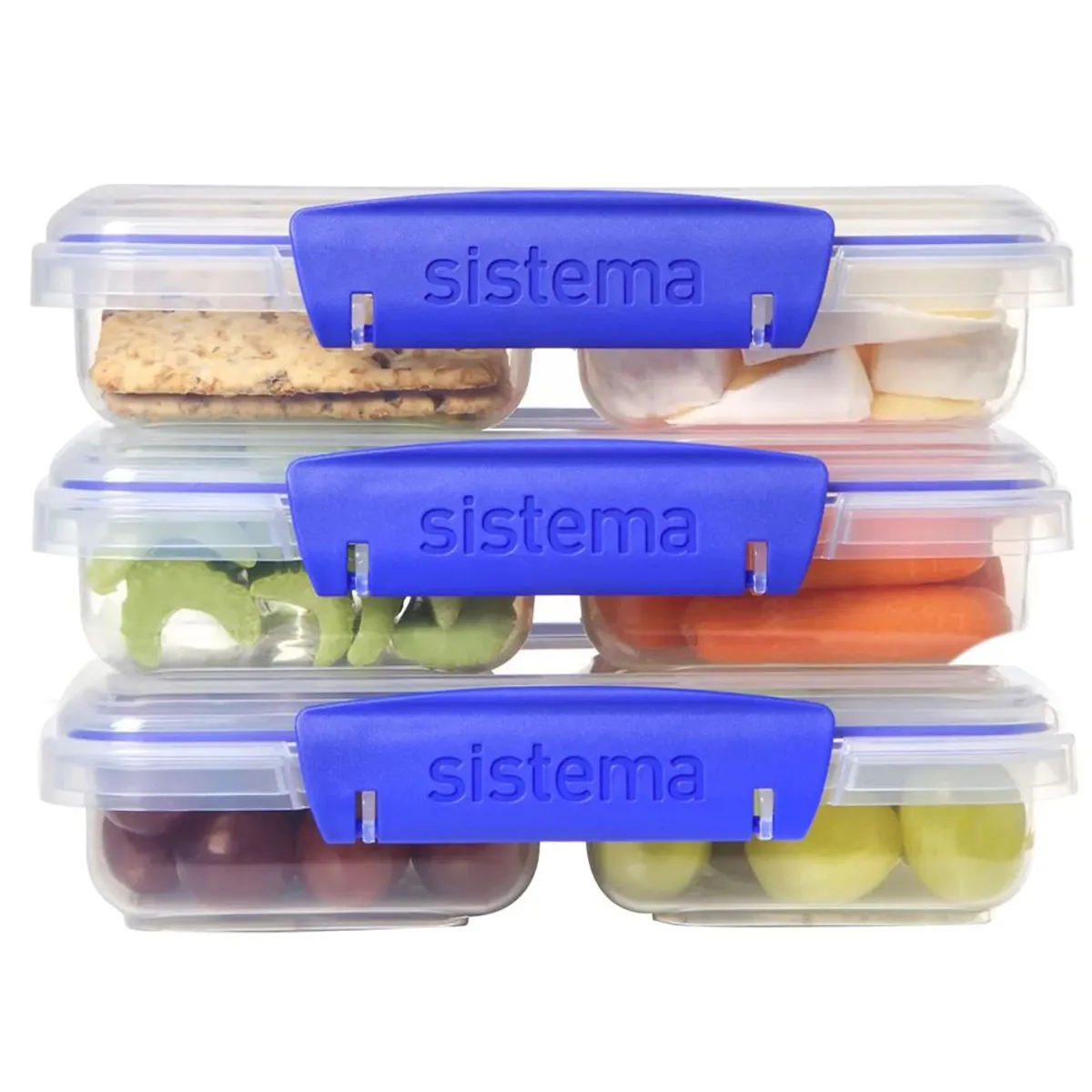 JUEGO DE 3 CONTENEDORES PEQUEÑO PARA ALIMENTOS SISTEMA 1513ZS - 2