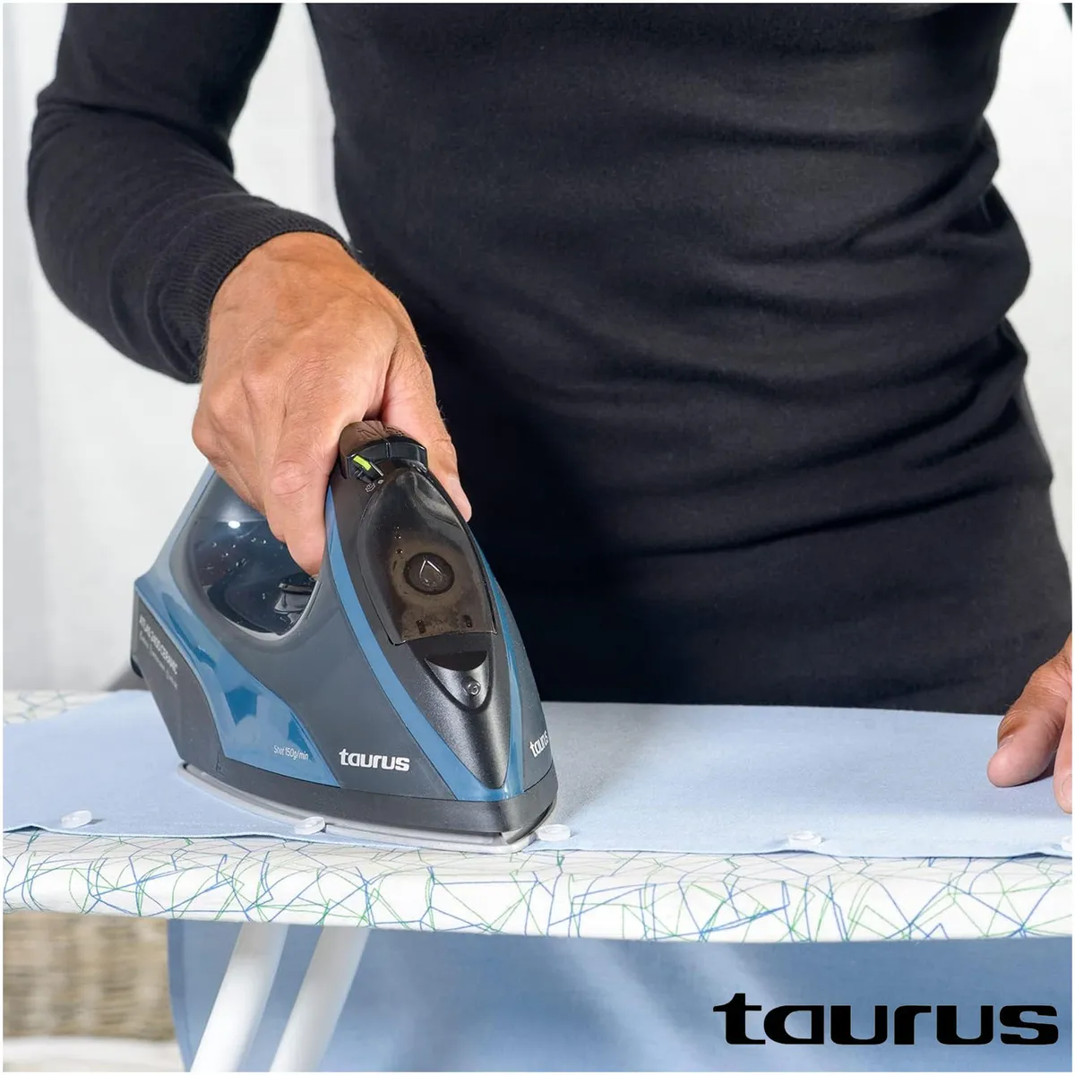 PLANCHA A VAPOR TAURUS BASE CERÁMICA ATLAS 2400 AZUL - 8