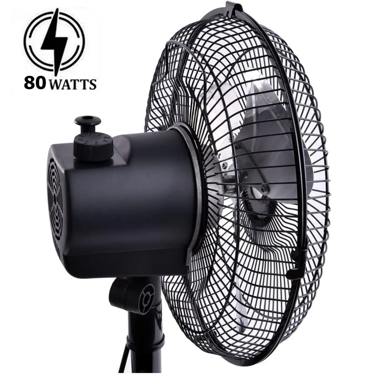 VENTILADOR PEDESTAL DE 10' NEGRO 60 WATTS - 3