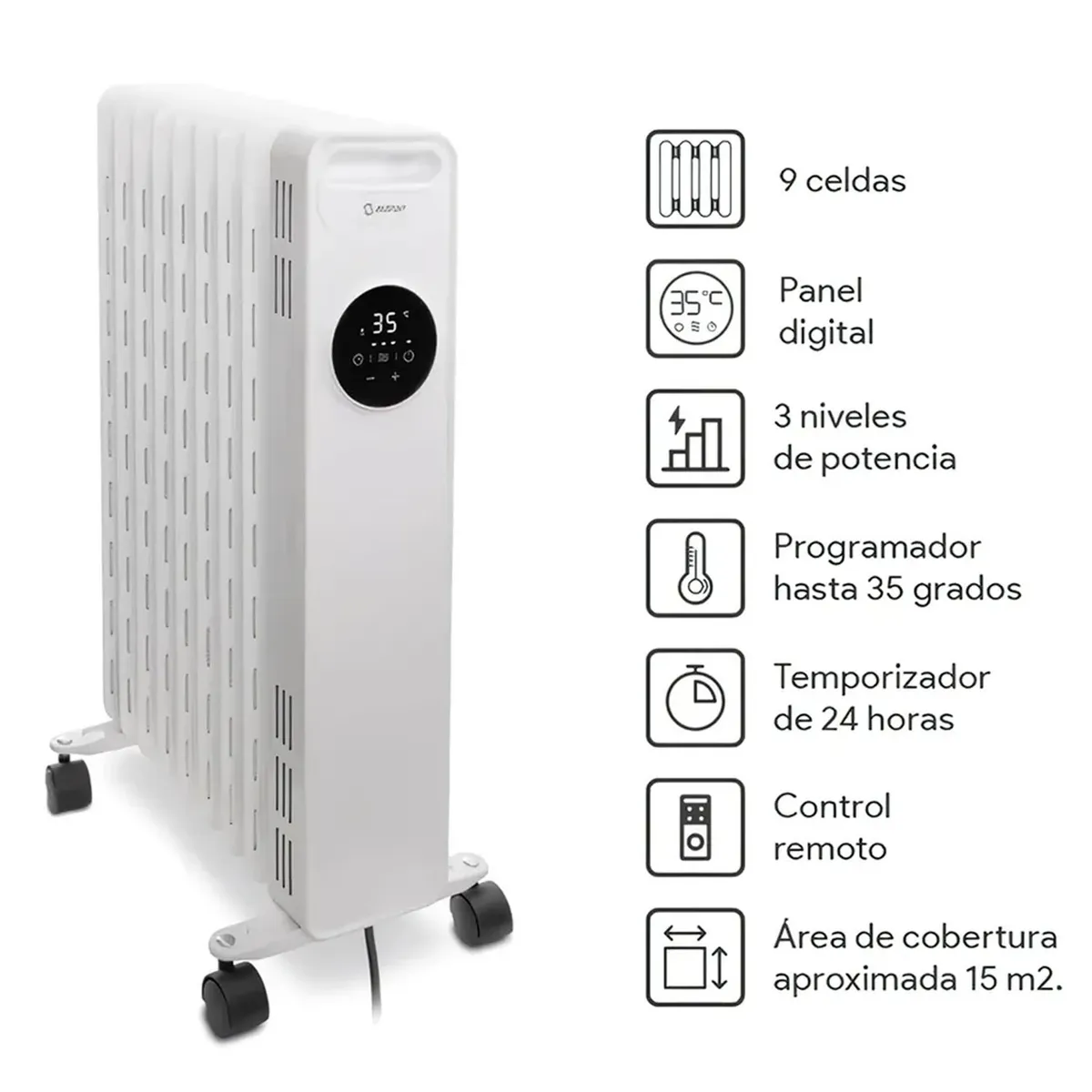 ESTUFA TERMO RADIADOR TRM-905D 9 CELDAS - 2