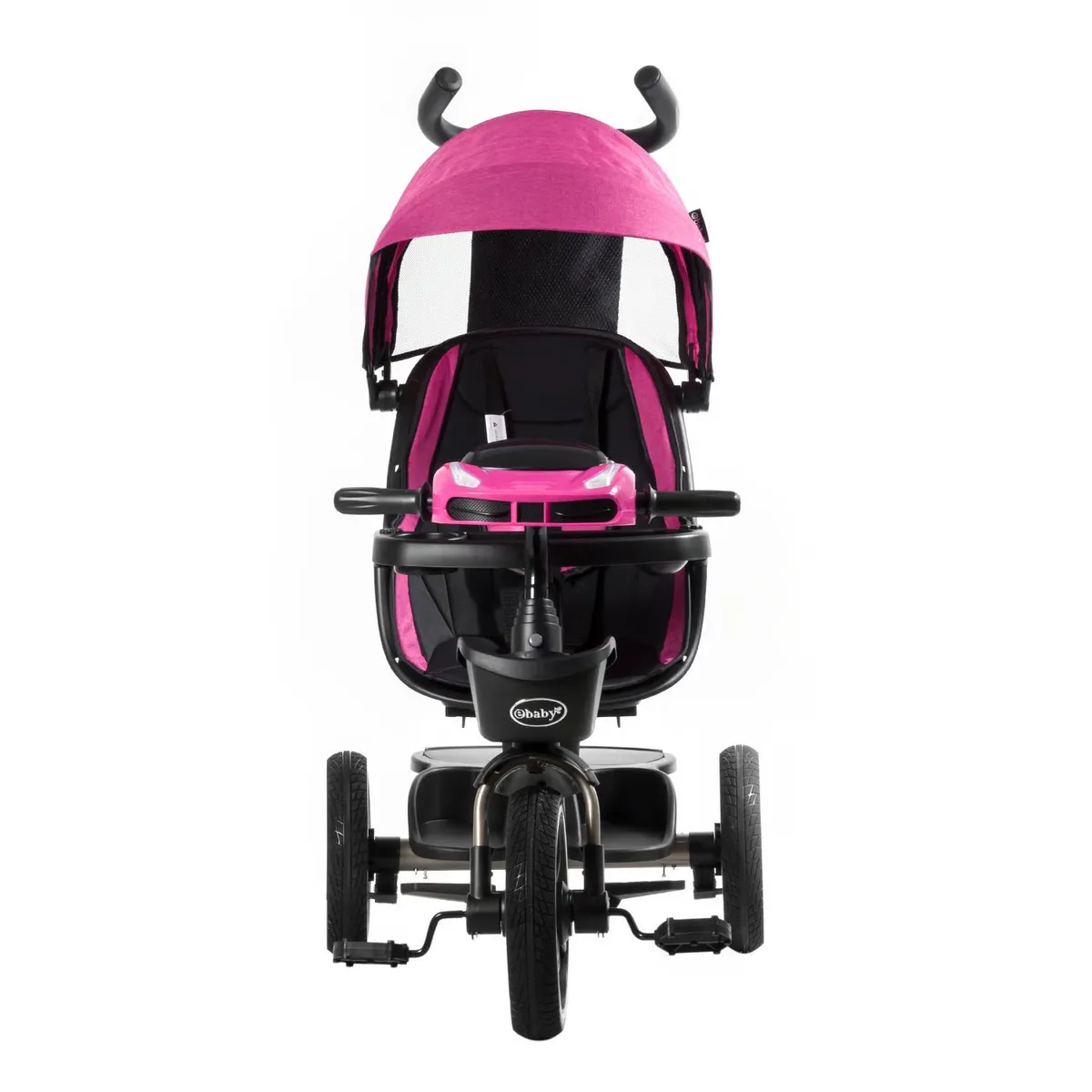 TRICICLO GUIADOR PARA NIÑOS USB Y BLUETOOH VENICE ROSADO - 5