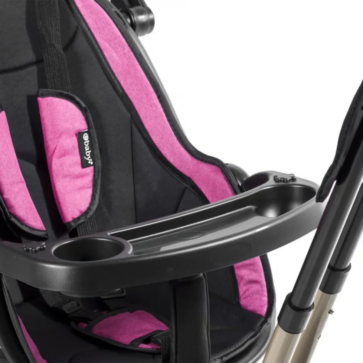 TRICICLO GUIADOR PARA NIÑOS USB Y BLUETOOH VENICE ROSADO - 6