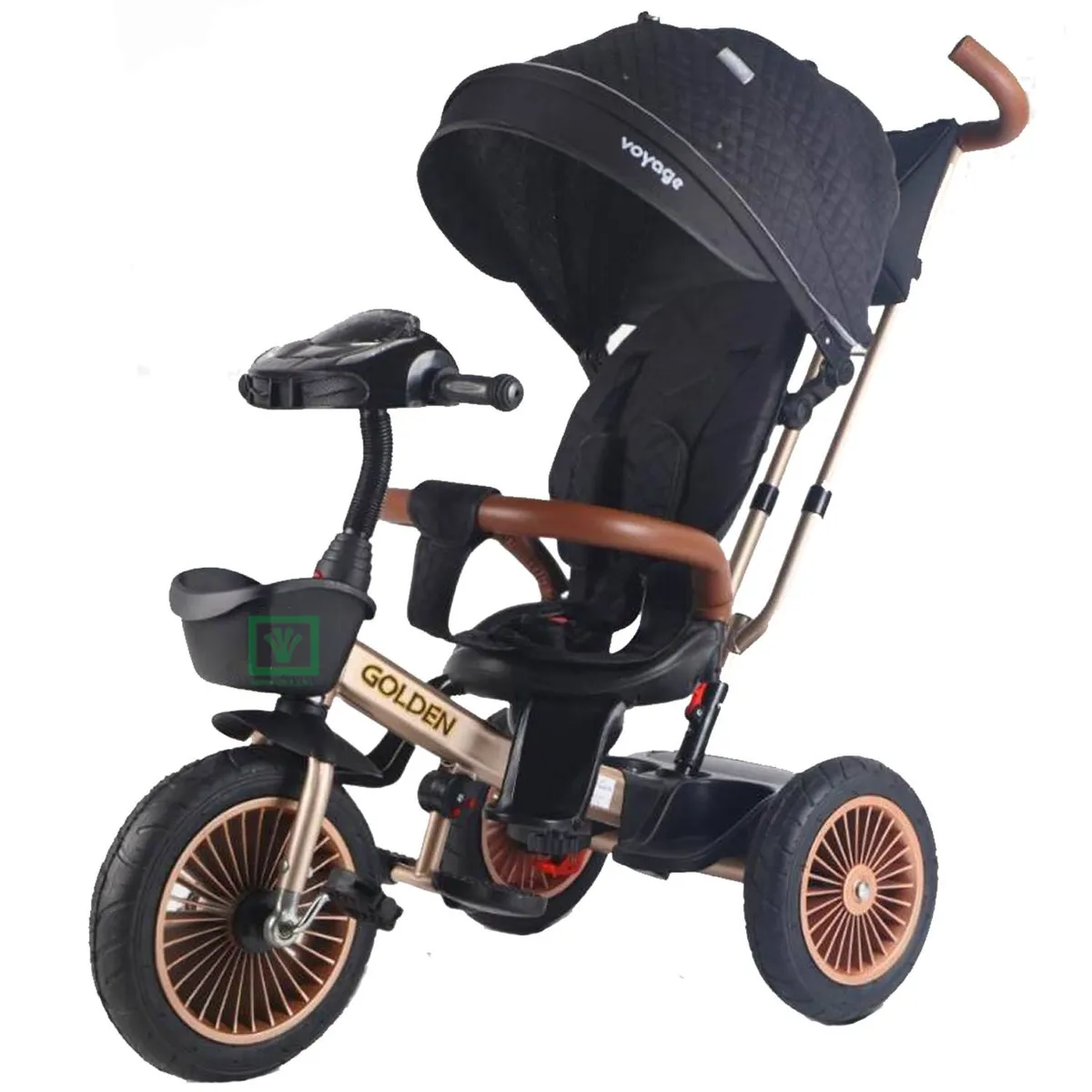 TRICICLO GUIADOR 3 EN 1 «GOLDEN II NEW COLLECTION» USB NEGRO - 2
