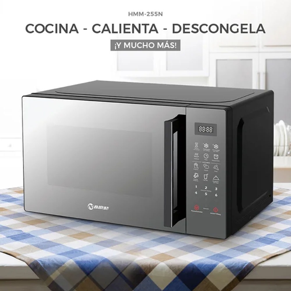 HORNO MICROONDAS MIRAY HMM-255N 25 L - 4