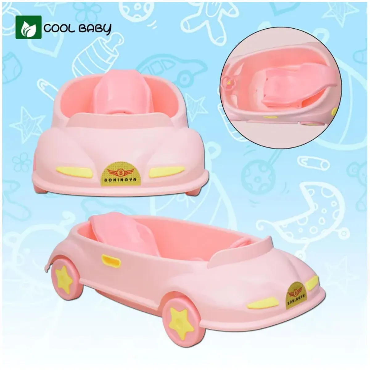 BAÑERA TINA DE BAÑO CARRITO ROSADO - 7