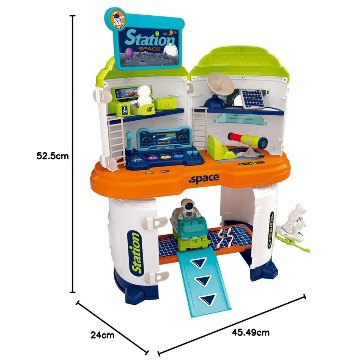 JUEGO DIDÁCTICO 2 EN 1 NAVE ESPACIAL MALETA CON ACCESORIOS VERDE - 5