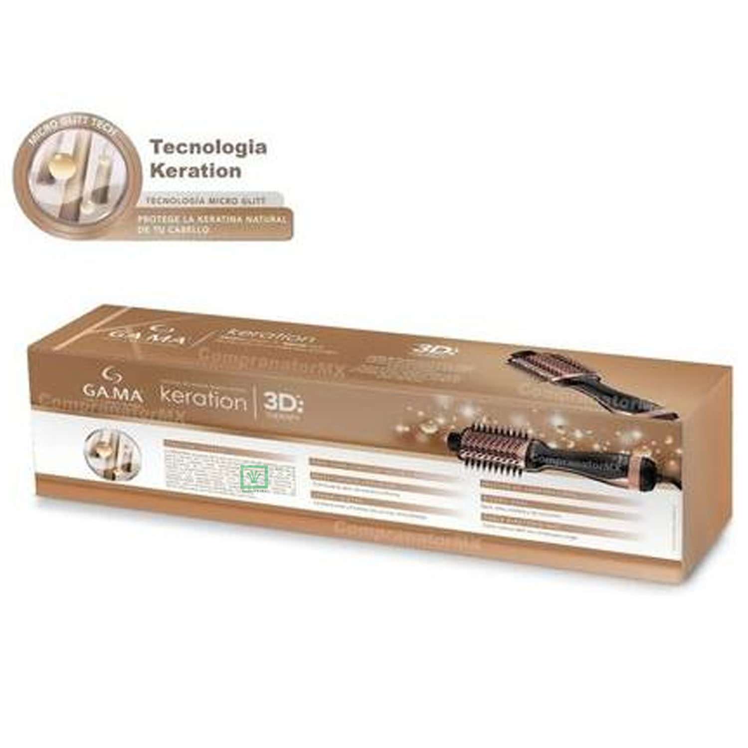 CEPILLO SECADOR GAMA MODELADOR KERATION 3D THERAPY - 7