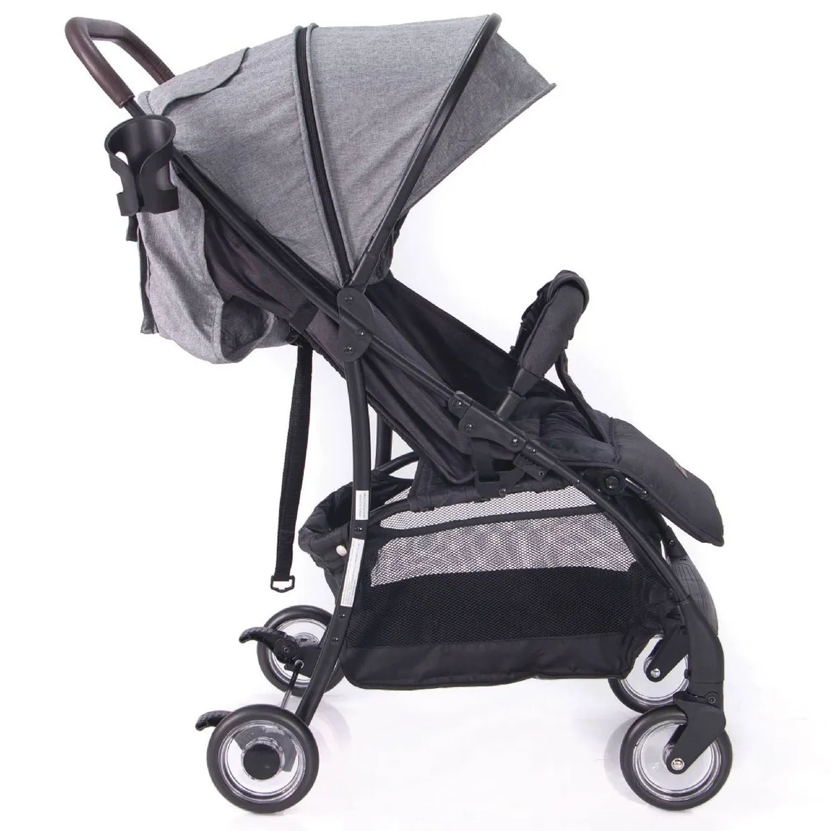COCHE DE PASEO EBABY RESPALDAR RECLINABLE BOOZ GRIS - 2