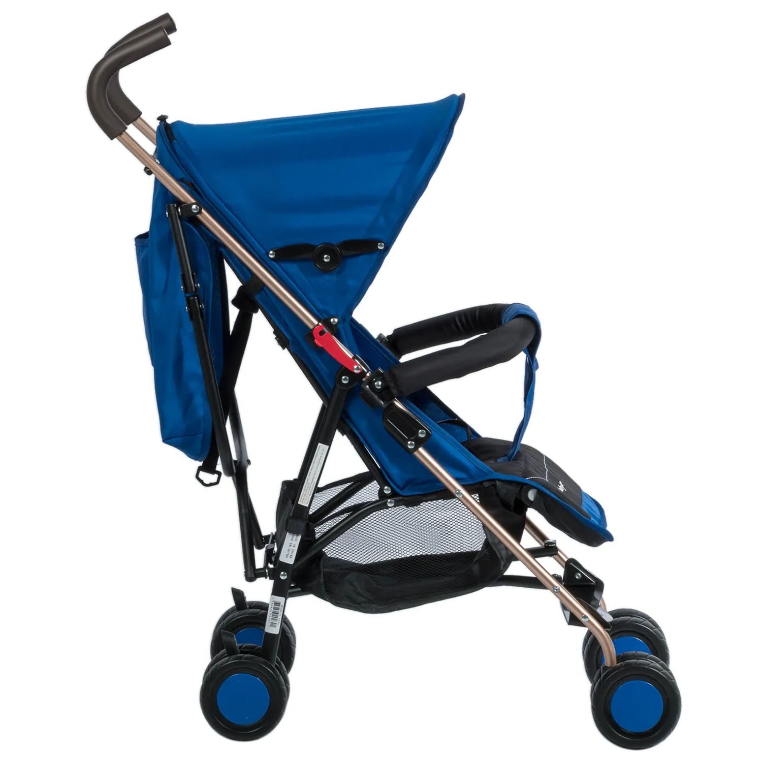 COCHE BASTÓN RECLINABLE EBABY ZAZU EB217-1 AZUL - 2