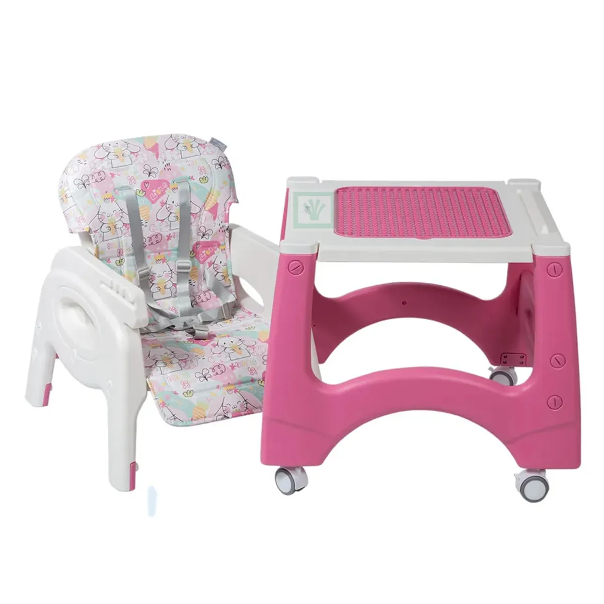 SILLA DE COMER ESCRITORIO LARA EB645-1 ROSADO OSCURO CONEJOS - 4