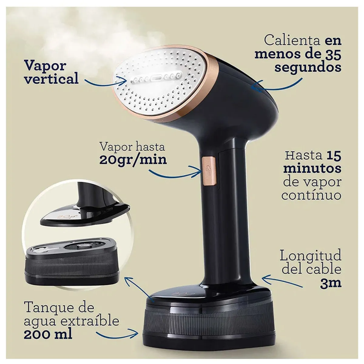 VAPORIZADOR PORTÁTIL OSTER GCSTFS300 - 3