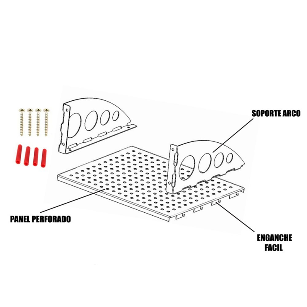 REPISA MULTIUSO SUPER RACK MOD ARCO-18 - 3