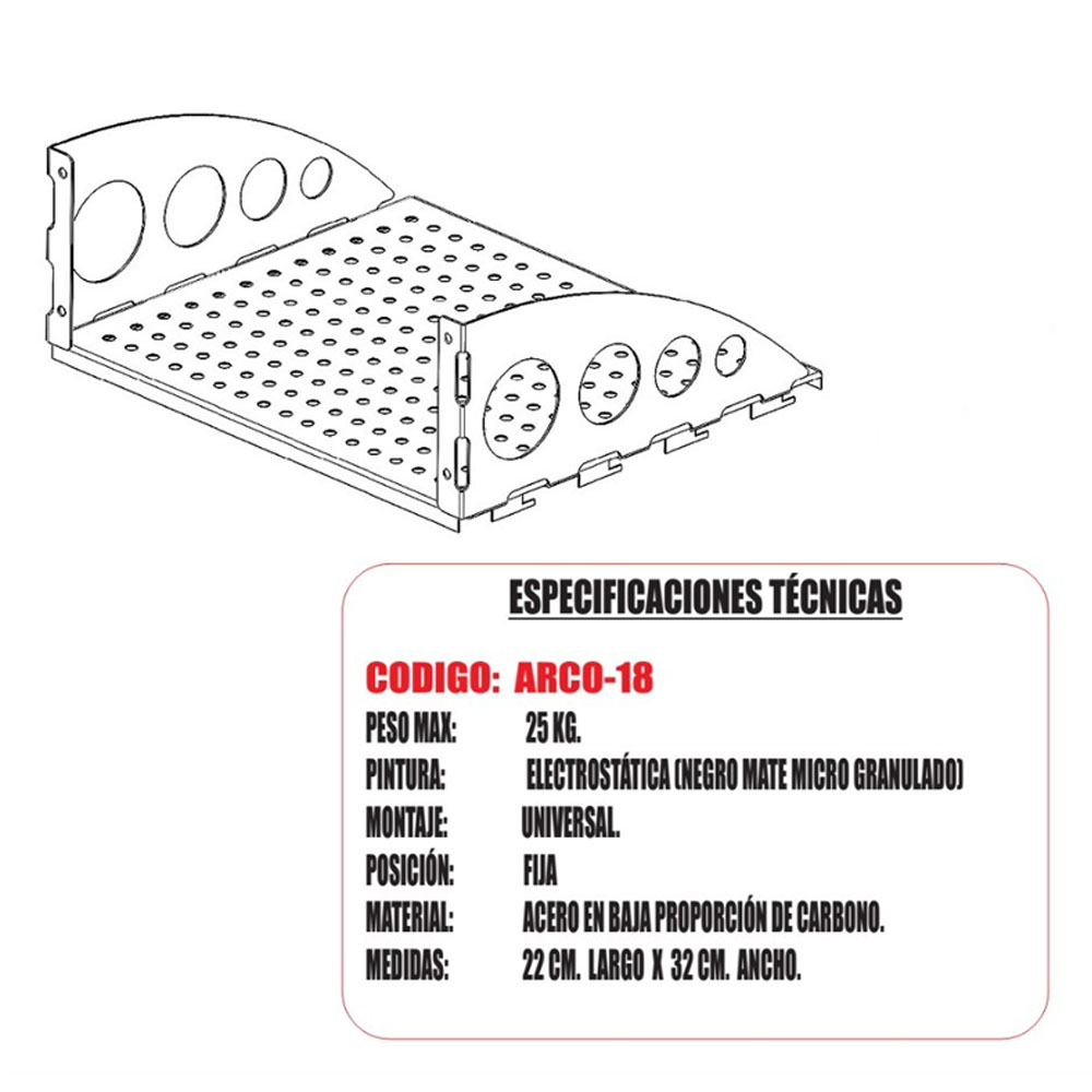 REPISA MULTIUSO SUPER RACK MOD ARCO-18 - 4