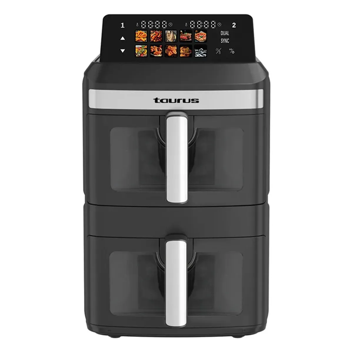 FREIDORA DE AIRE DIGITAL TAURUS DOBLE COMPARTIMIENTO DUO AIR TOWER 13 LITROS - 2