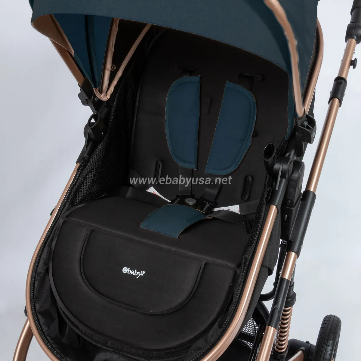 COCHE CUNA MOISÉS DE LUJO «COMFORT» AZUL - 4
