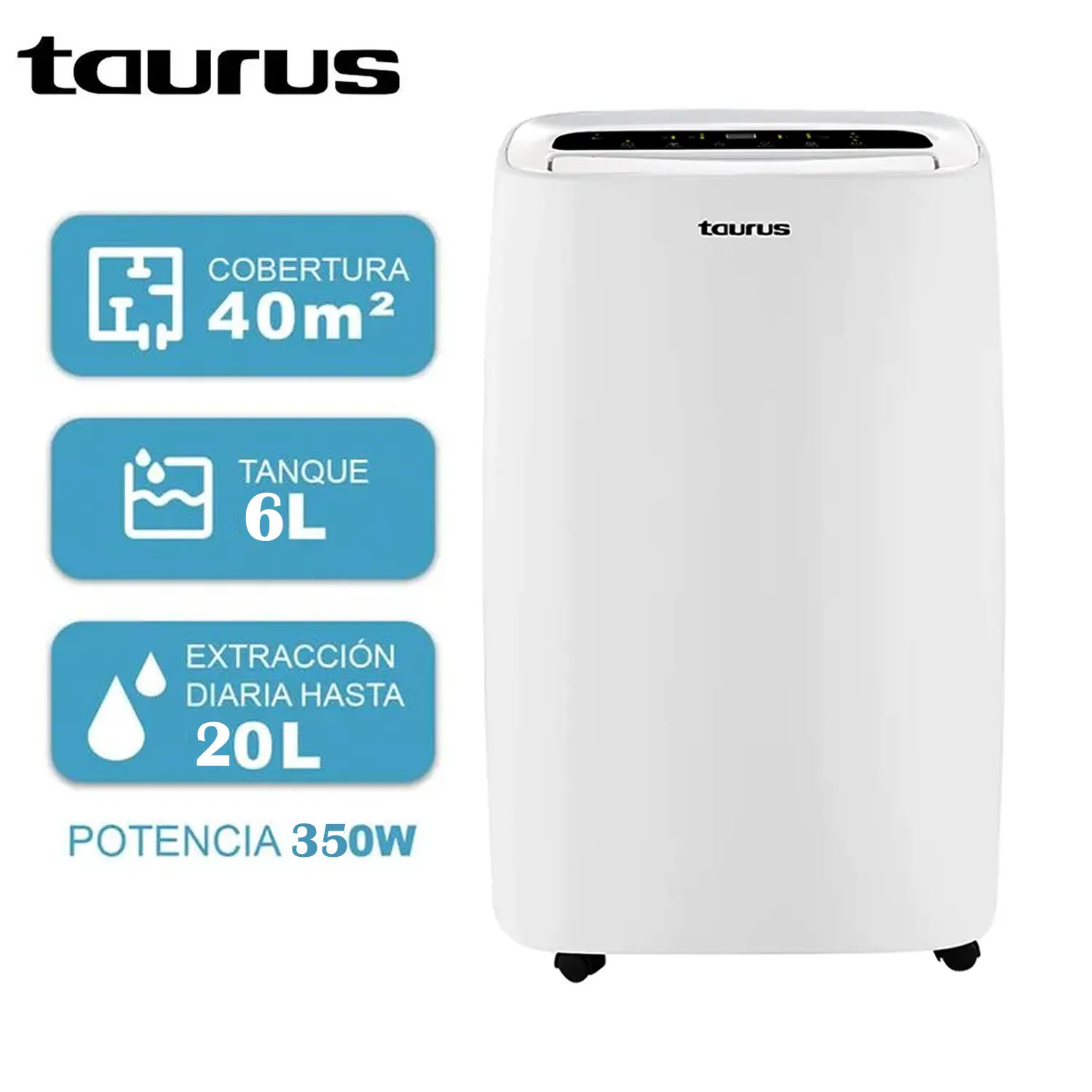 DESHUMEDECEDOR TAURUS DH202 MAX 20 L 350W - 1