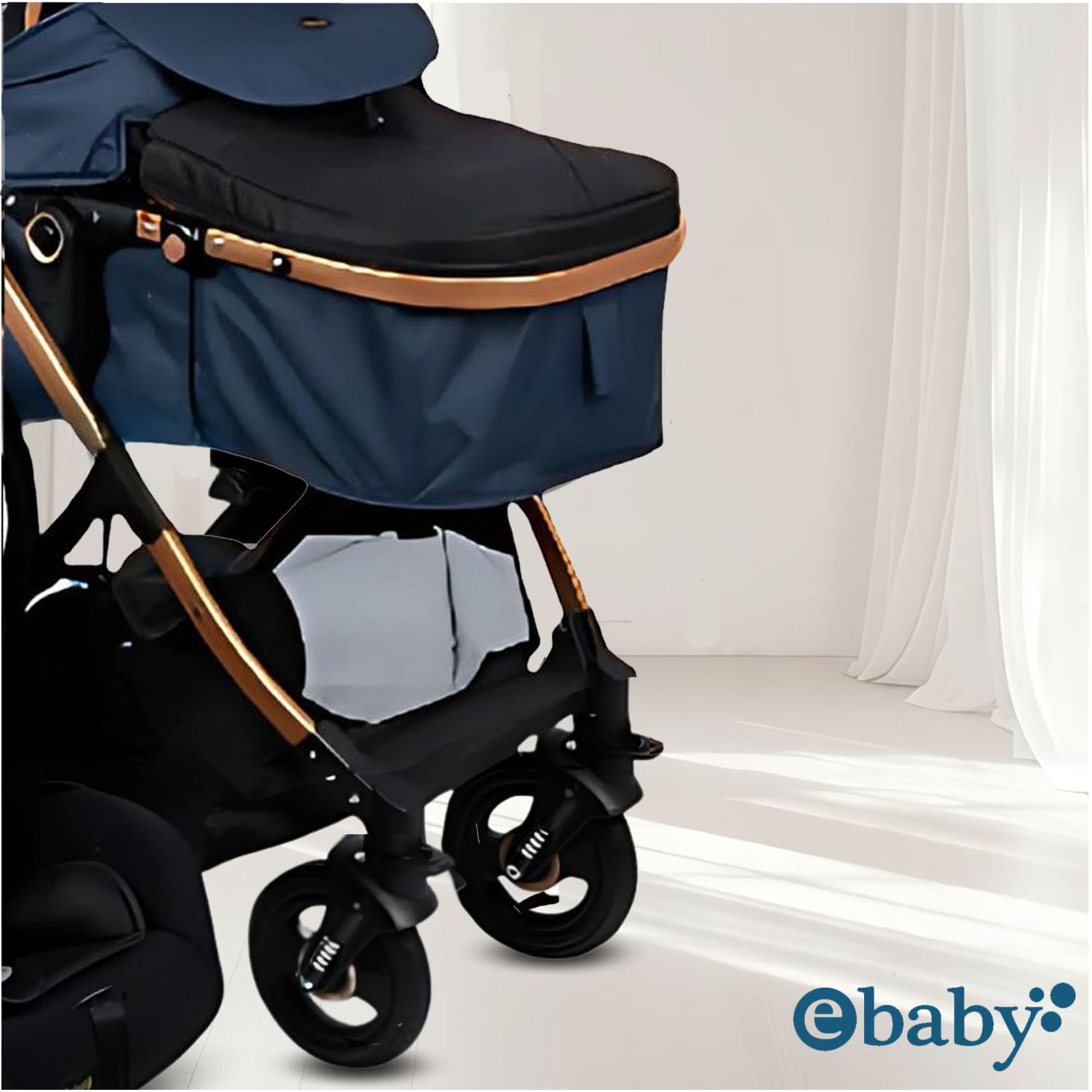COCHE MOISÉS TRAVEL SYSTEM «RONDA PLUS» CON PORTA BEBÉ BLUE - 3