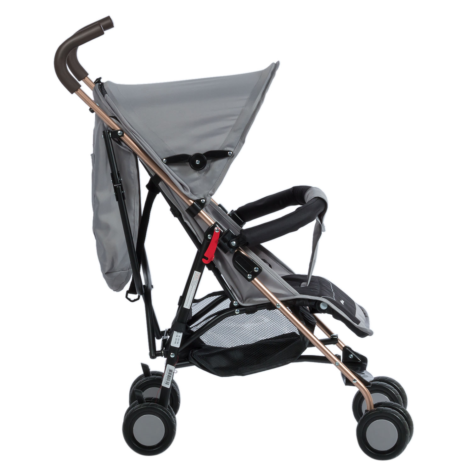 COCHE BASTÓN RECLINABLE EBABY ZAZU EB217-1 GRIS - 2