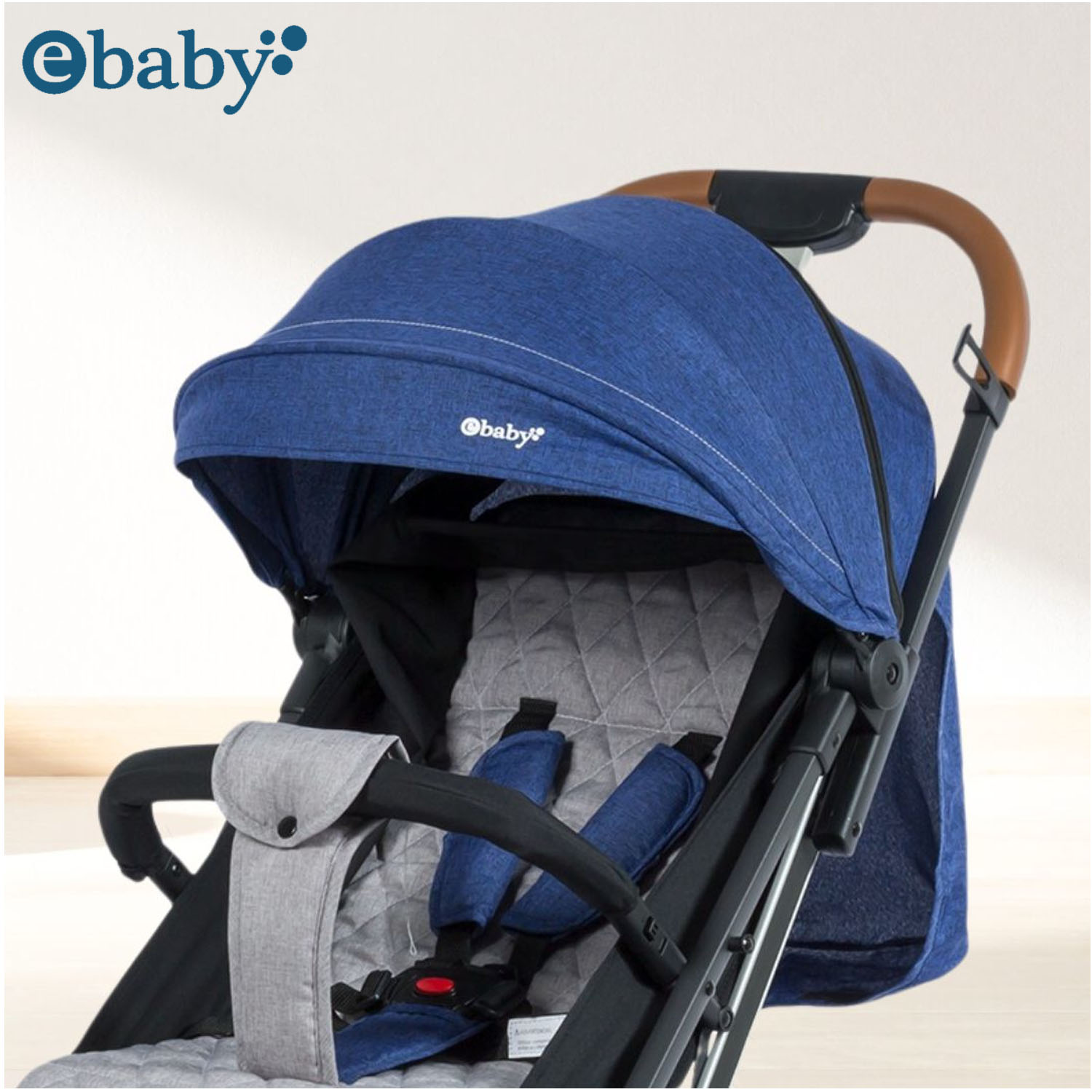 COCHE MALETA «TRAVEL HAPPY» CON PORTA BEBÉ BLUE - 3