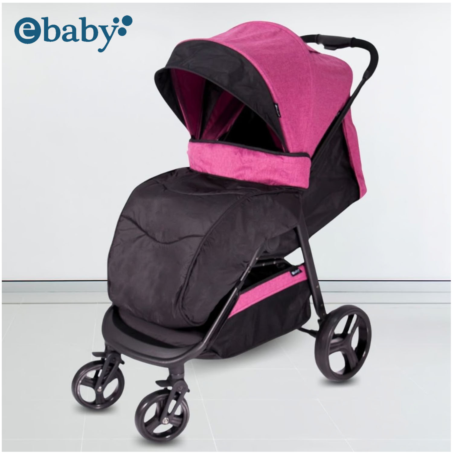 COCHE DE PASEO «URBAN» CON PORTA BEBÉ PINK - 4