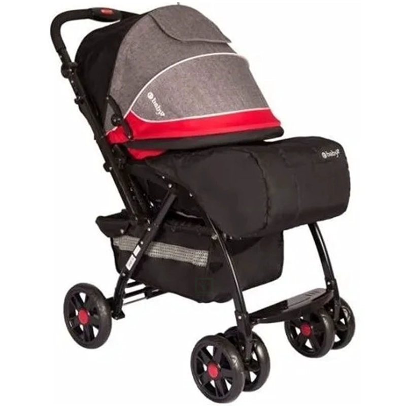 COCHE CON PORTA BEBE BRAVIAR 1092 RED - 5