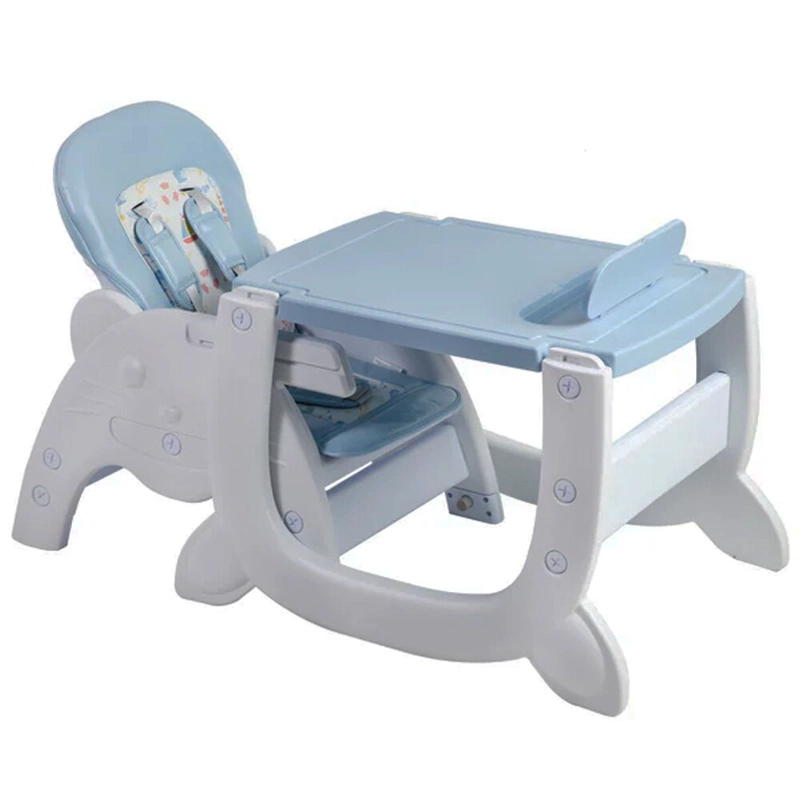 SILLA DE COMER GATO 3 EN 1 AZUL - 3