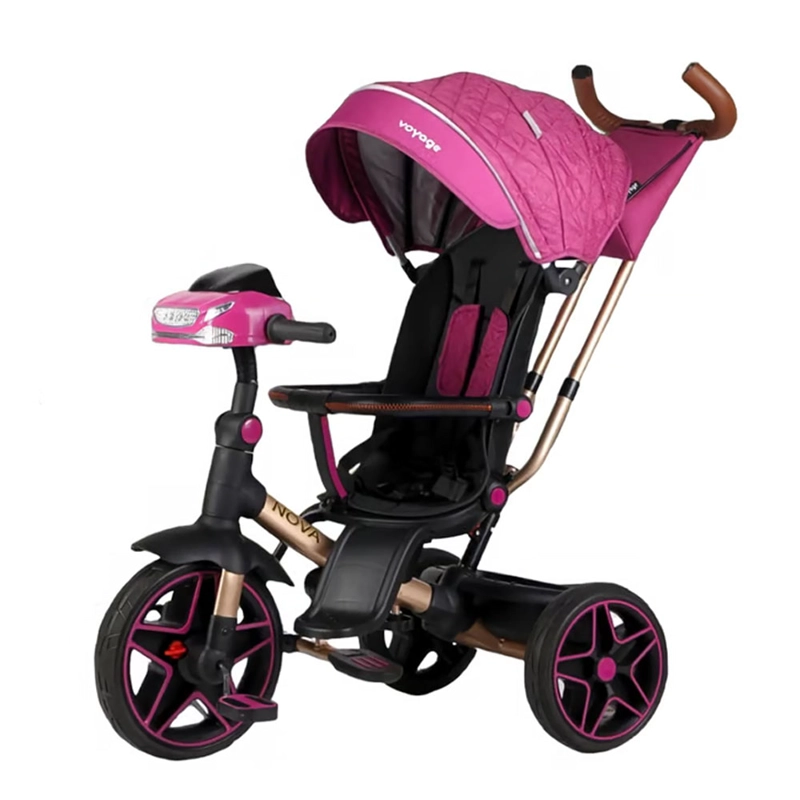 TRICICLO GIRATORIO 5 EN 1 VOYAGE NOVA USB BLUETOOTH FUCSIA - 3