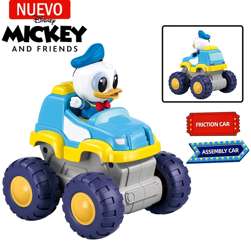 JUGUETE CAMIÓN MONSTRUO DE FRICCIÓN DEL PATO DONALD 10 PIEZAS - 1