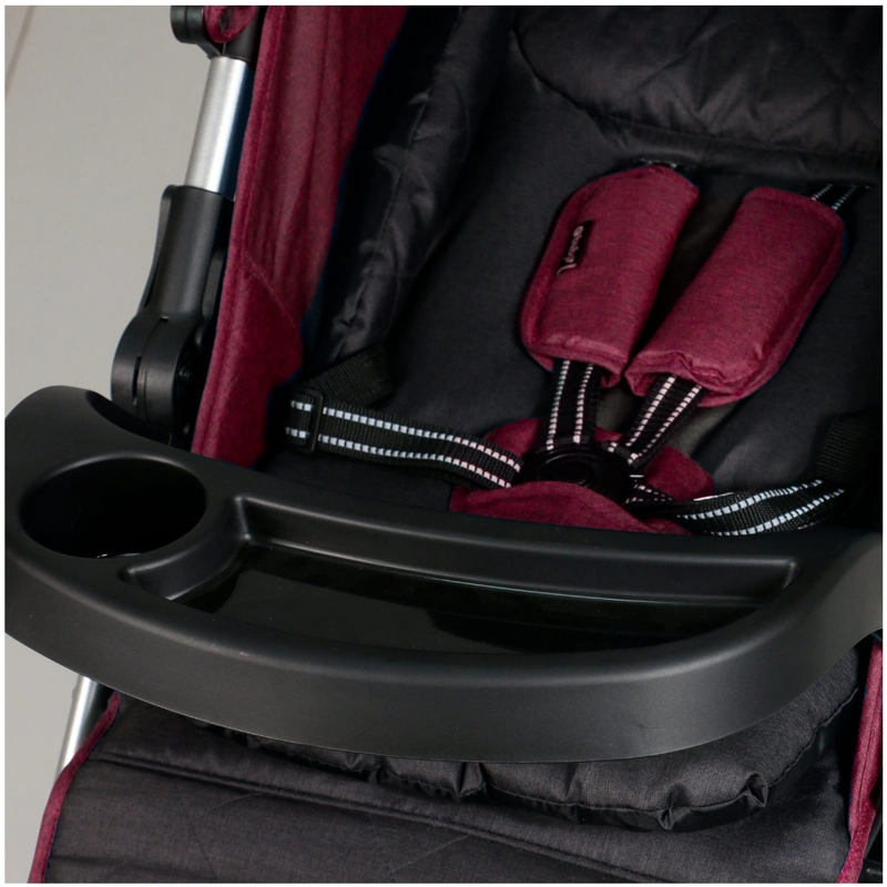 COCHE DE PASEO «ATTON DELUX» EBABY ROJO - 5