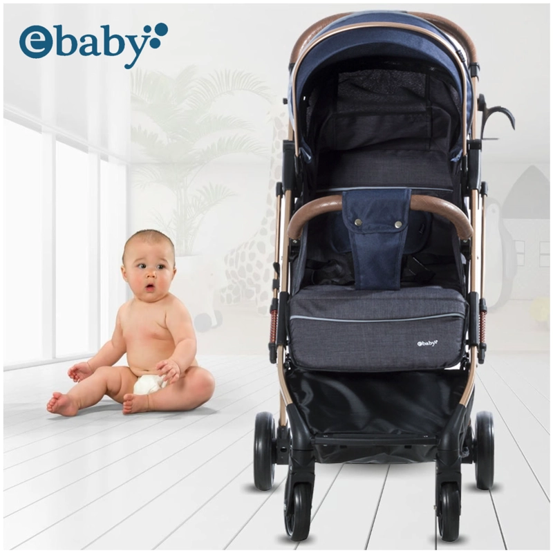 COCHE DE PASEO MALETA «SUNNY GOLD» BLUE - 2