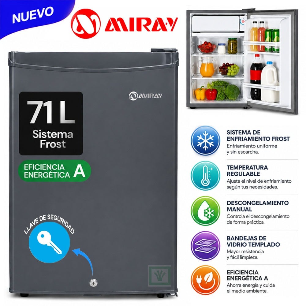 FRIGOBAR MIRAY RM-75X FROST 71L - 1