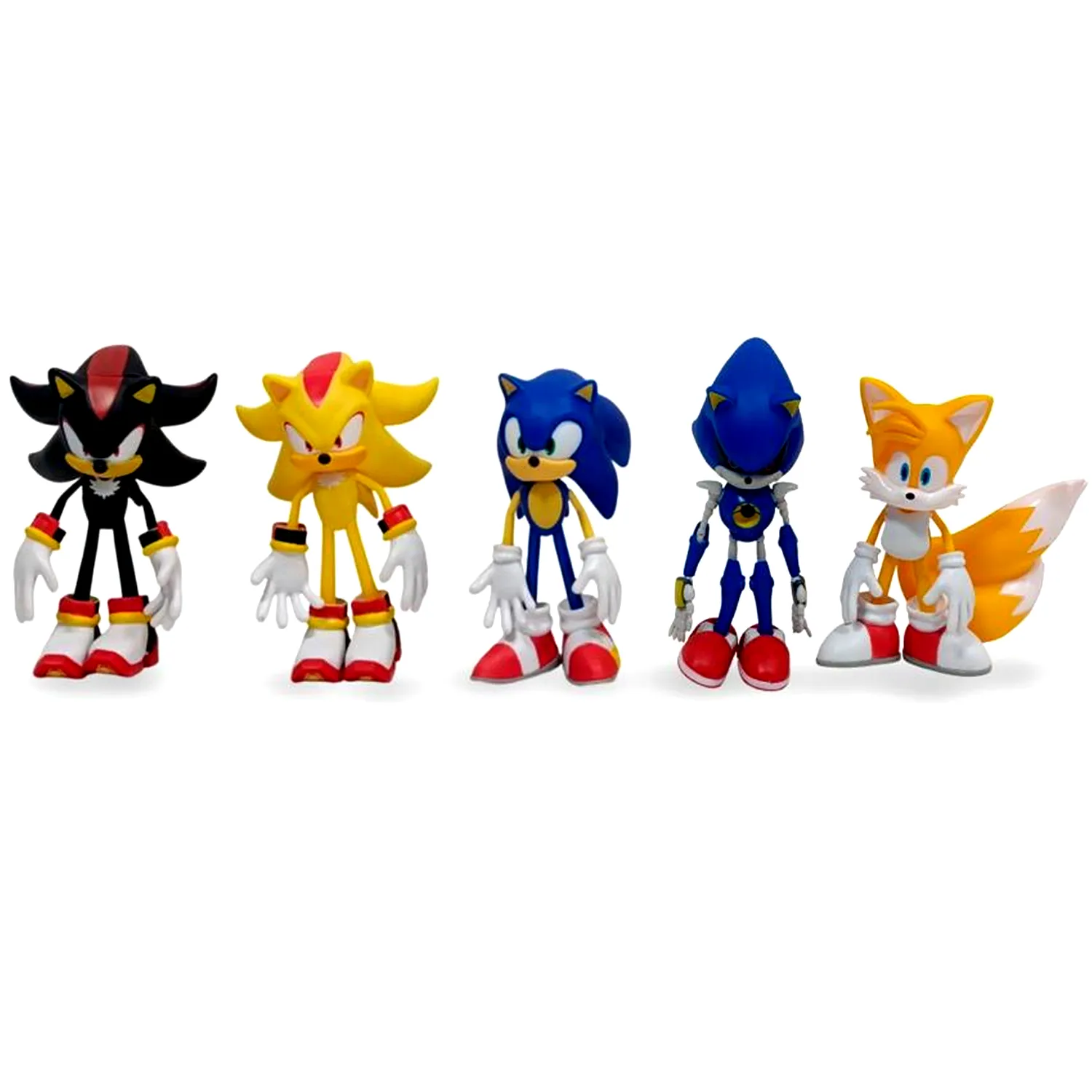 SET DE MUÑECOS SONIC Y SUS AMIGOS ARTICULABLES M5 TAILS - 3