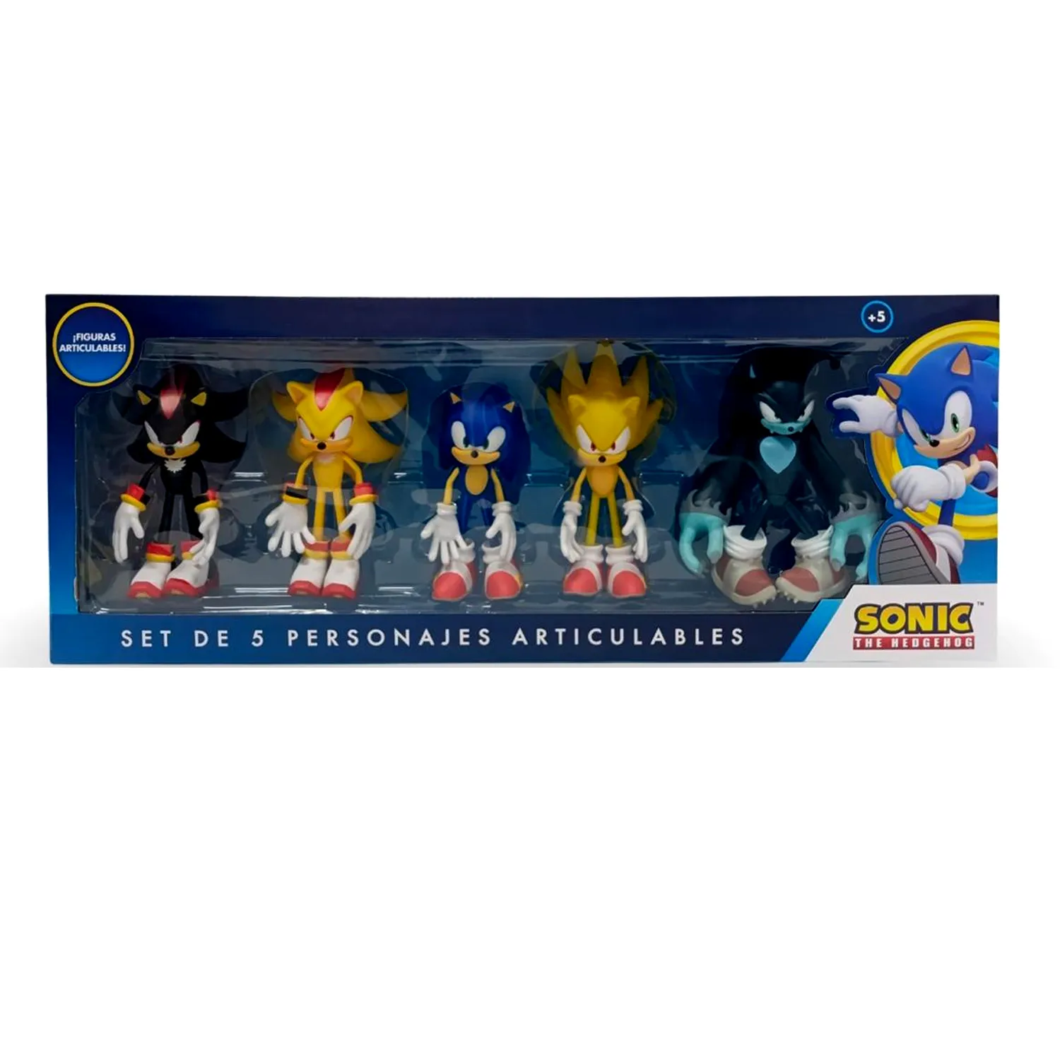 SET DE MUÑECOS SONIC Y SUS AMIGOS ARTICULABLES M5 WEREHOG - 3