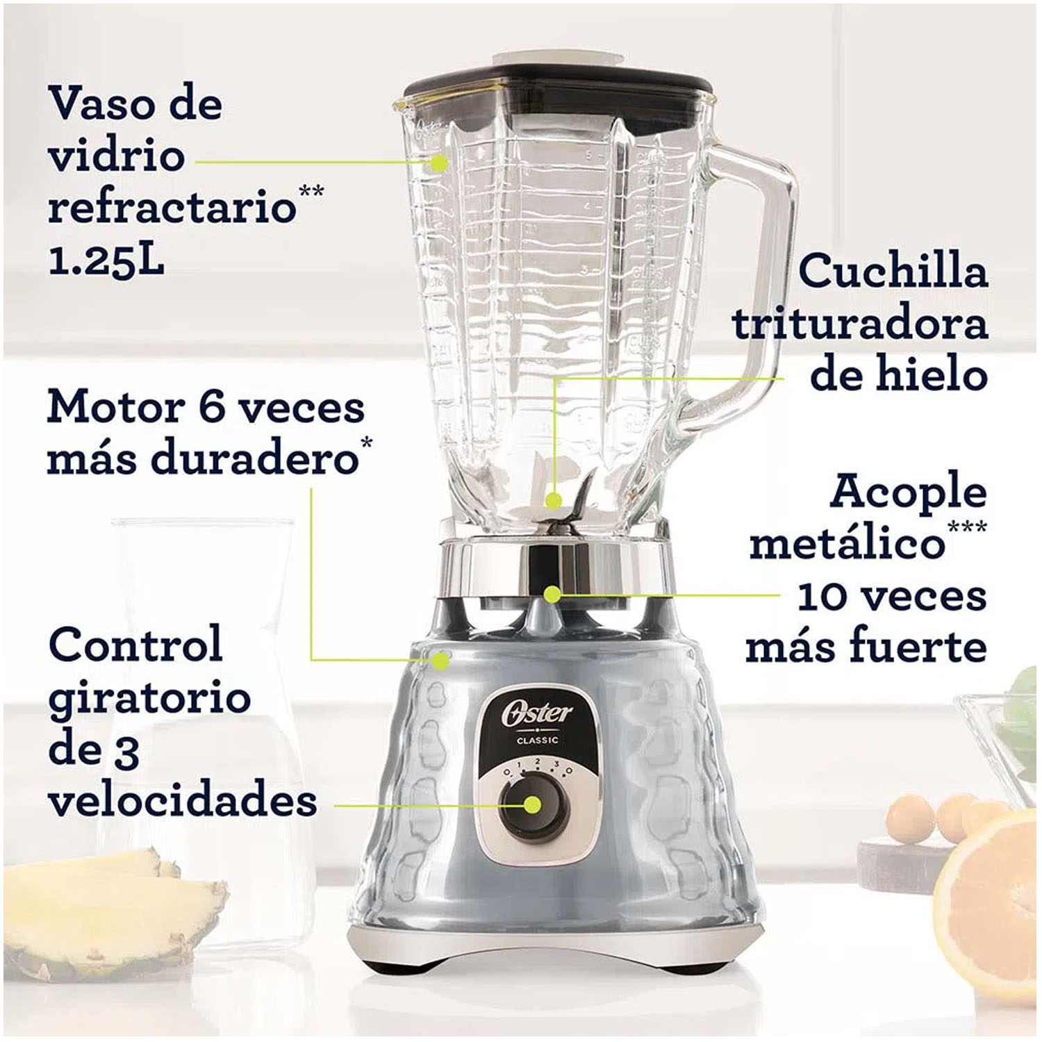 LICUADORA CLÁSICA 3 VELOCIDADES BLST4655 700W - 6