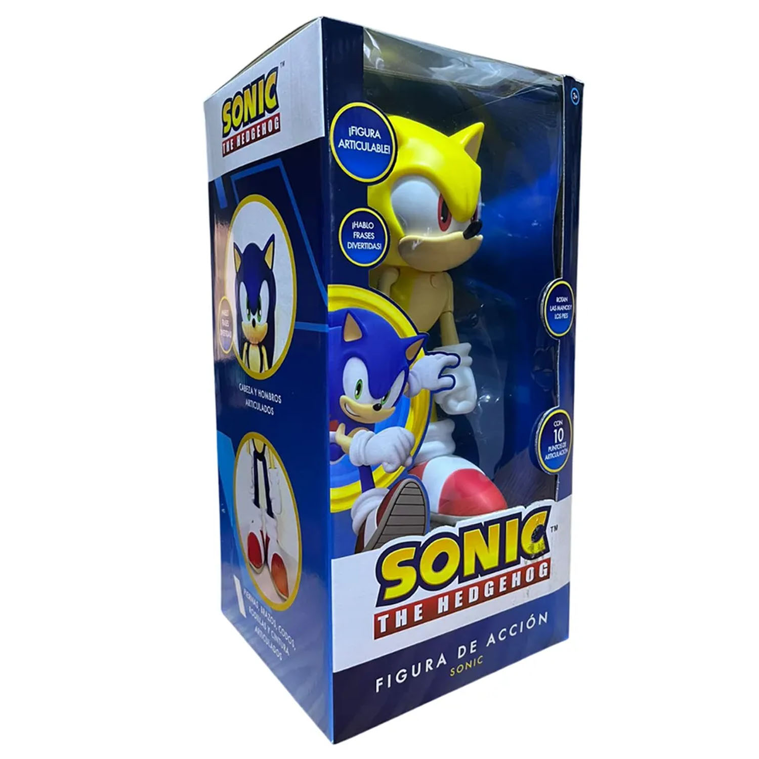 MUÑECO SUPER SONIC THE HEDGEHOG MUSICAL Y ARTICULABLE - 4