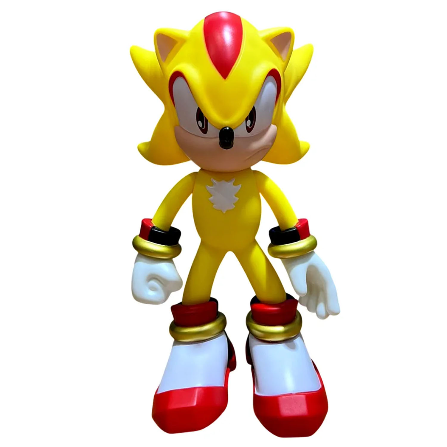 MUÑECO SONIC THE HEDGEHOG ARTICULABLE SÚPER SHADOW AMARILLO - 5
