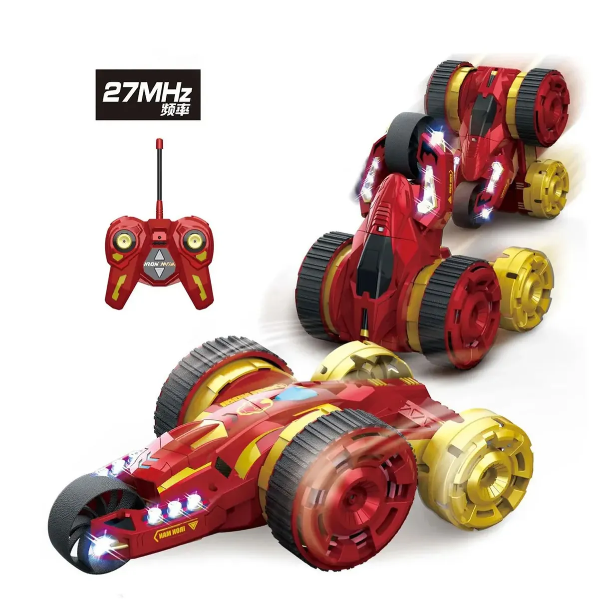 JUGUETE CARRO TELEDIRIGIDO DE MARVEL IRON MAN ACROBÁTICO CON CONTROL - 2