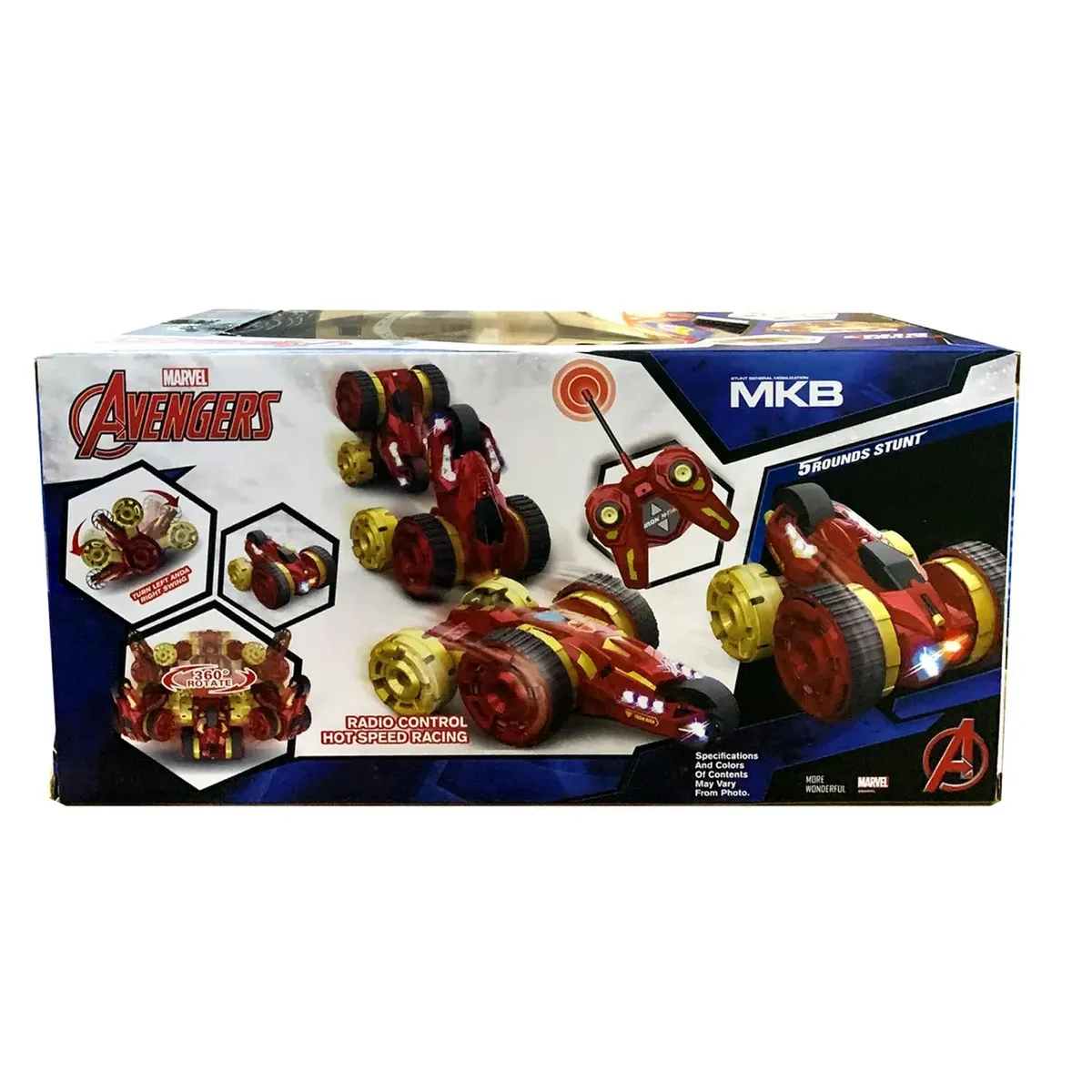 JUGUETE CARRO TELEDIRIGIDO DE MARVEL IRON MAN ACROBÁTICO CON CONTROL - 5